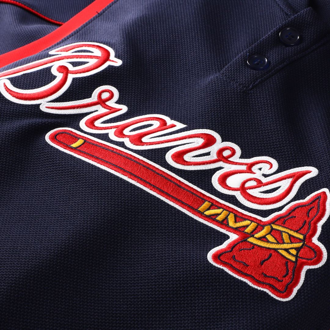Atlanta Braves Chipper Jones Mitchell & Ness Authentic Batting Practice Jersey - Navy Team Jersey Sports Fan Apparel
