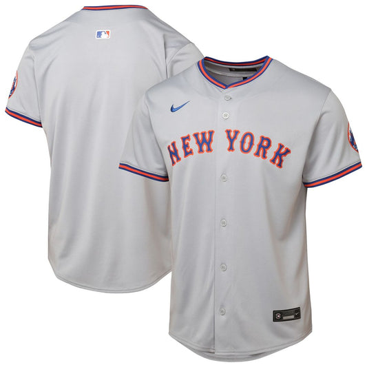 New York Mets Youth Road Limited Jersey - Gray Team Jersey Sports Fan Apparel