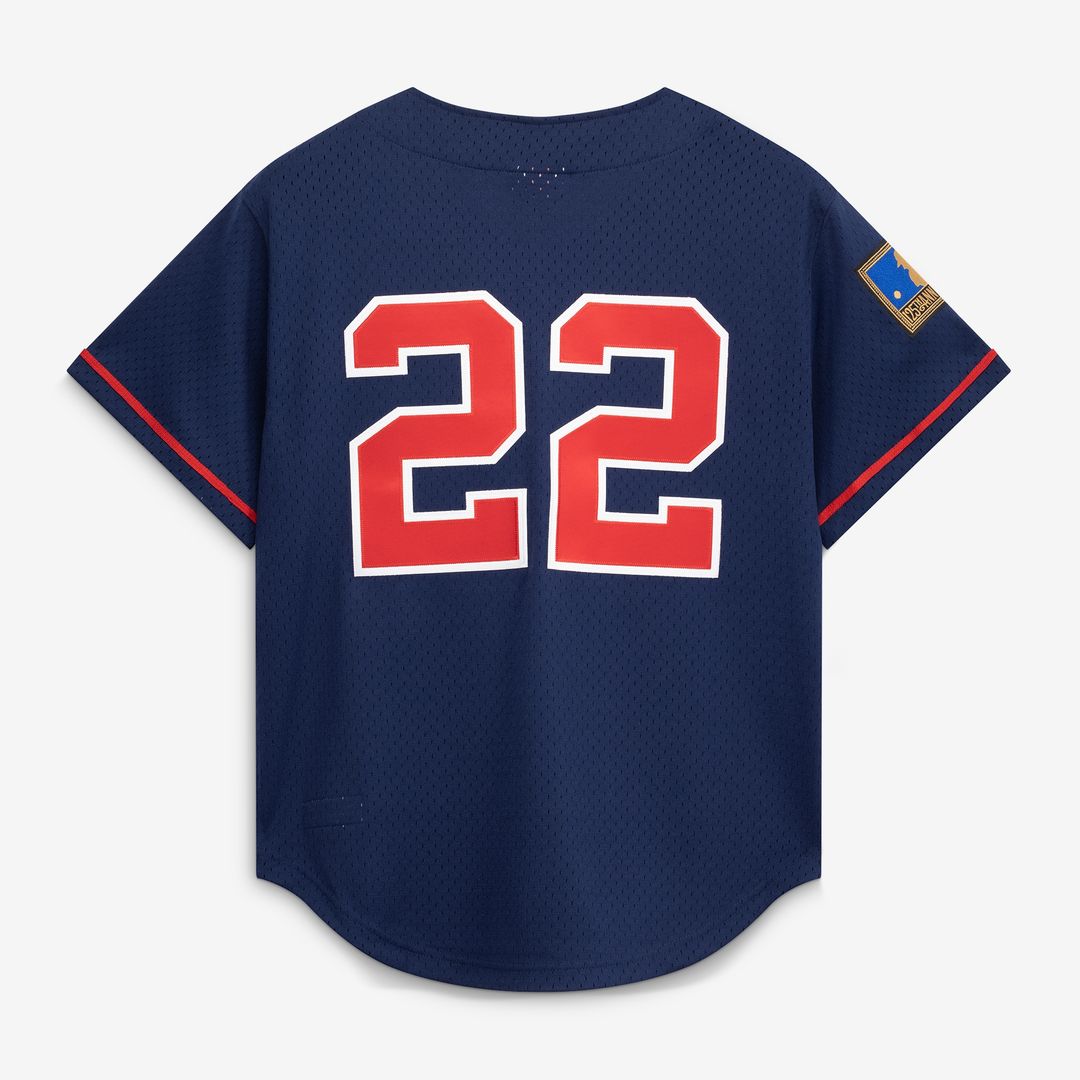 Bo Jackson California Angels Mitchell & Ness Cooperstown Mesh Batting Practice Button - Up Jersey - Navy Team Jersey Sports Fan Apparel