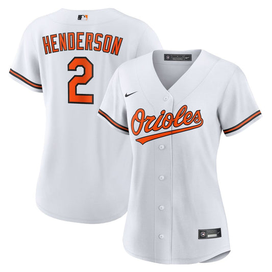 Baltimore Orioles Gunnar Henderson Nike Women's Replica Player Jersey - White Team Jersey Sports Fan Apparel