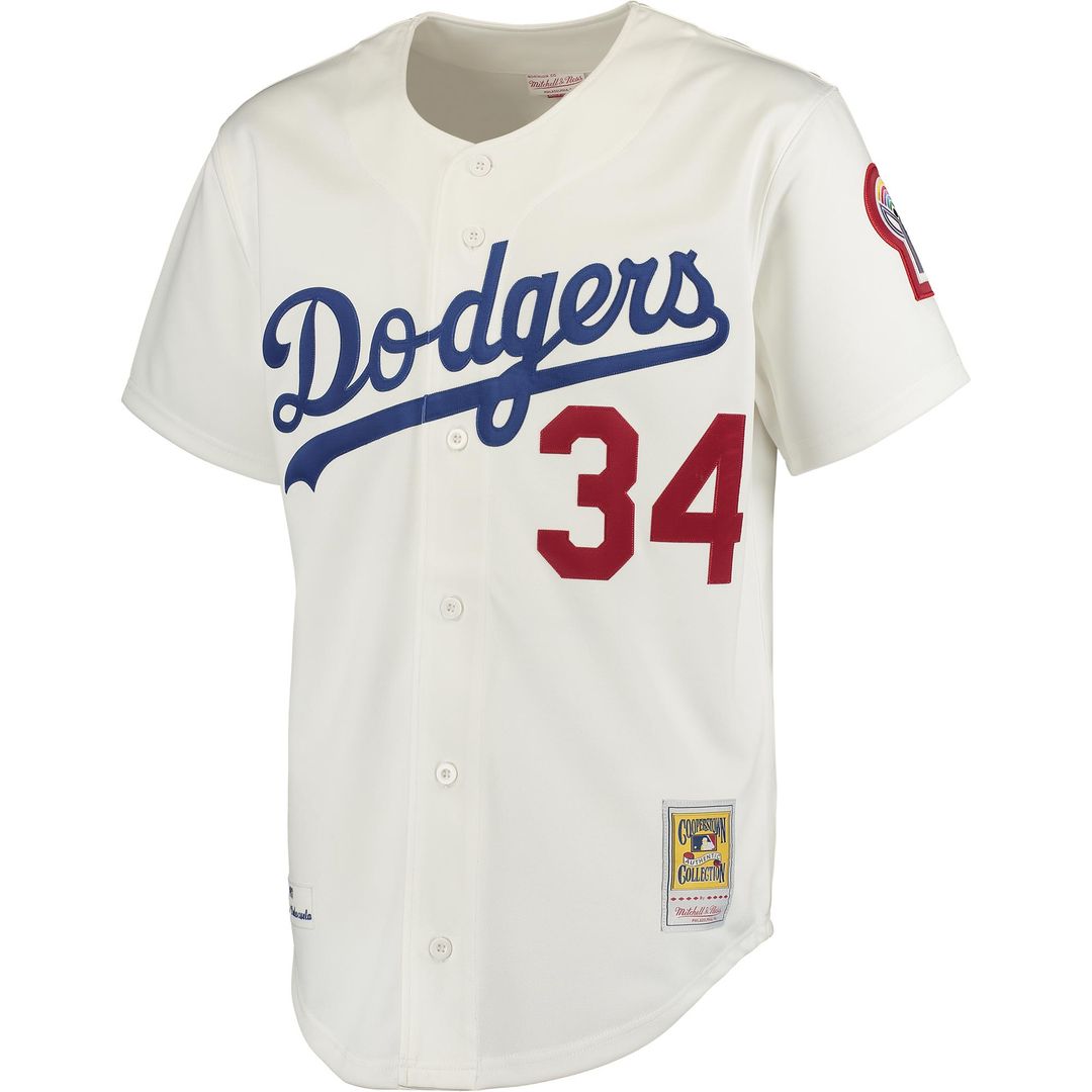 Los Angeles Dodgers Fernando Valenzuela Mitchell & Ness Authentic Jersey - White Team Jersey Sports Fan Apparel
