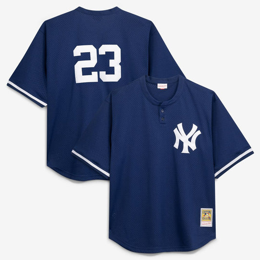 New York Yankees Don Mattingly Mitchell & Ness Cooperstown Big & Tall Mesh Batting Practice Jersey - Navy Team Jersey Sports Fan Apparel