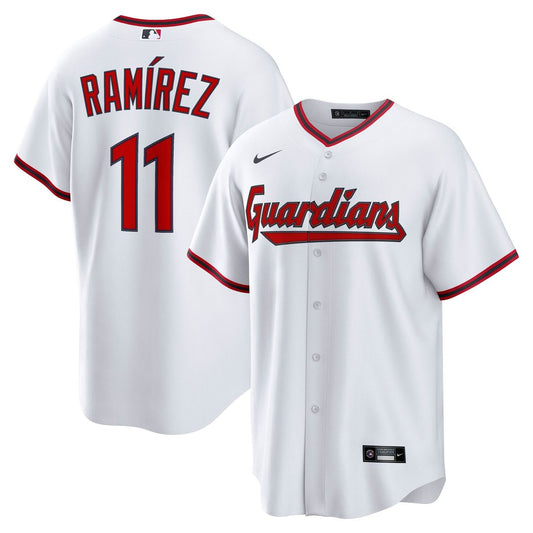 Cleveland Guardians José Ramírez Nike Home Replica Jersey - White Team Jersey Sports Fan Apparel
