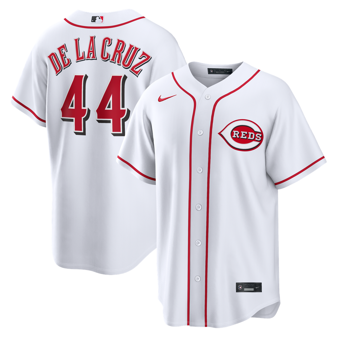 Cincinnati Reds Elly De La Cruz Nike Home Replica Jersey - White Team Jersey Sports Fan Apparel