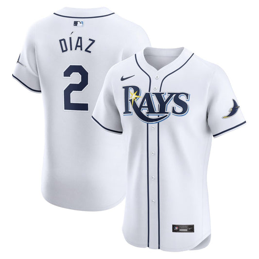 Tampa Bay Rays Yandy Diaz Nike Home Elite Player Jersey - White Team Jersey Sports Fan Apparel