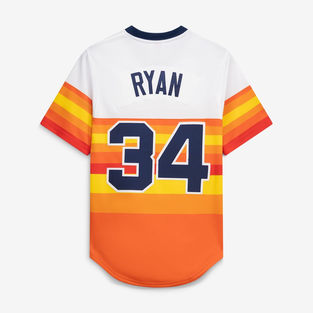 Houston Astros Nolan Ryan Mitchell & Ness Throwback Authentic Jersey - White Team Jersey Sports Fan Apparel