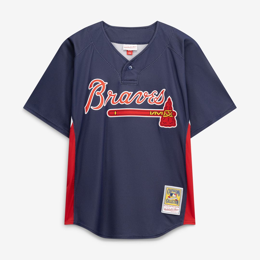 Atlanta Braves Chipper Jones Mitchell & Ness Authentic Batting Practice Jersey - Navy Team Jersey Sports Fan Apparel