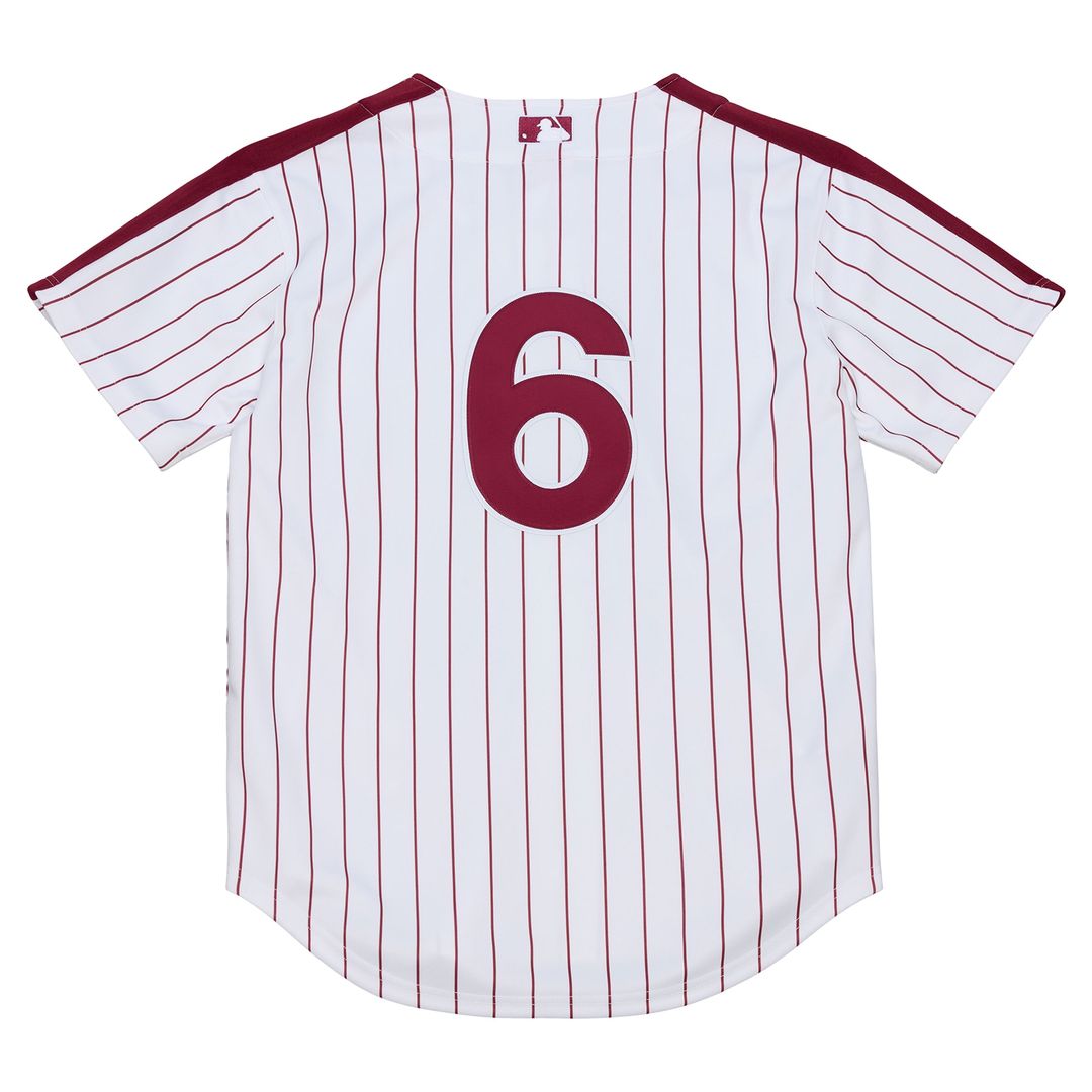 Philadelphia Phillies Jimmy Rollins Mitchell & Ness 2003 Cooperstown Authentic Jersey - White Team Jersey Sports Fan Apparel