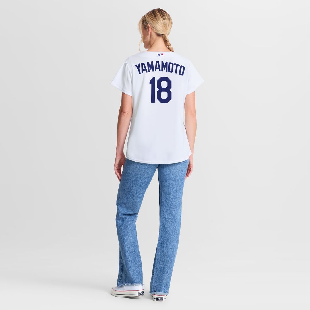 Los Angeles Dodgers Yoshinobu Yamamoto Nike Women's Replica Jersey - White Team Jersey Sports Fan Apparel