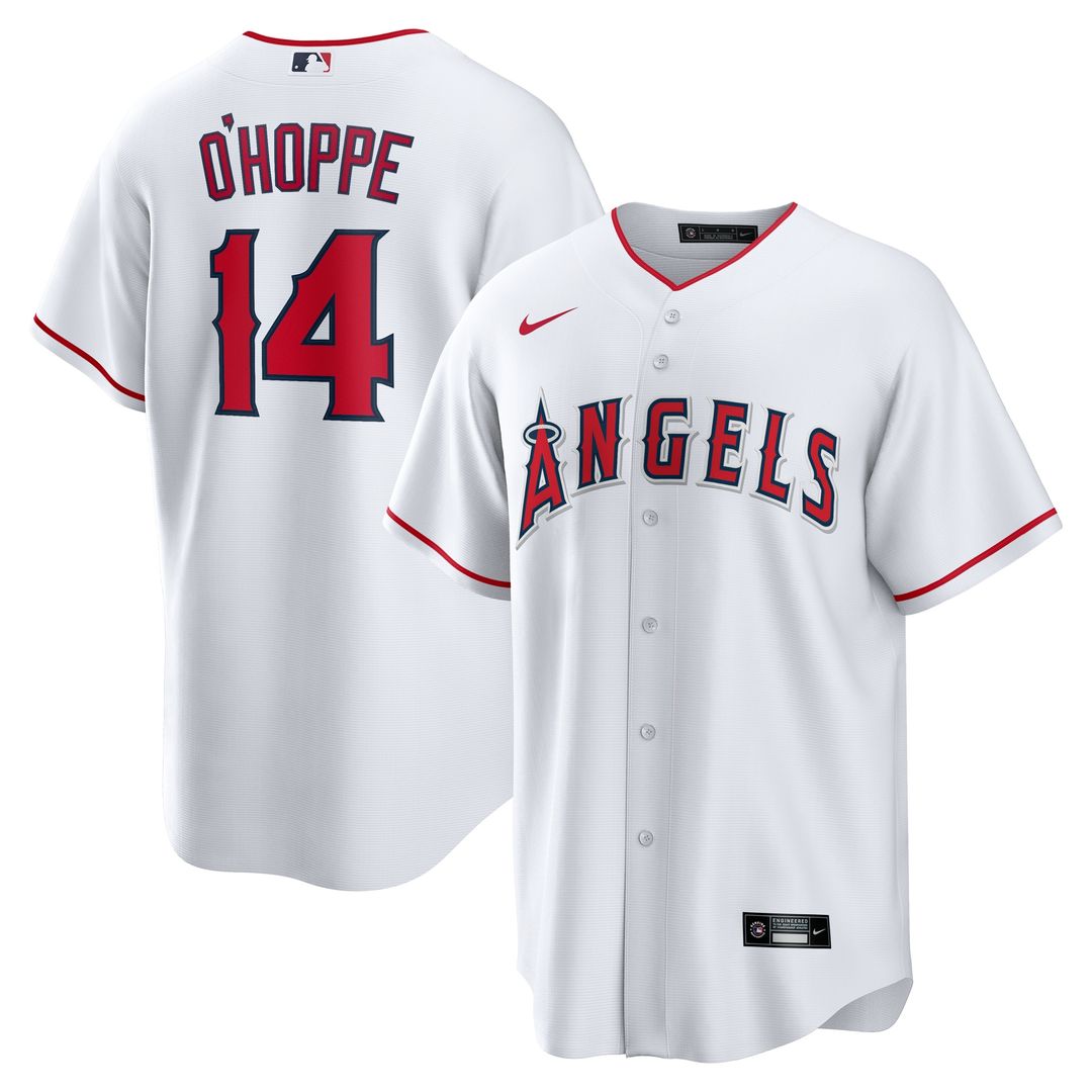 Los Angeles Angels Logan O'Hoppe Nike Home Replica Jersey - White Team Jersey Sports Fan Apparel