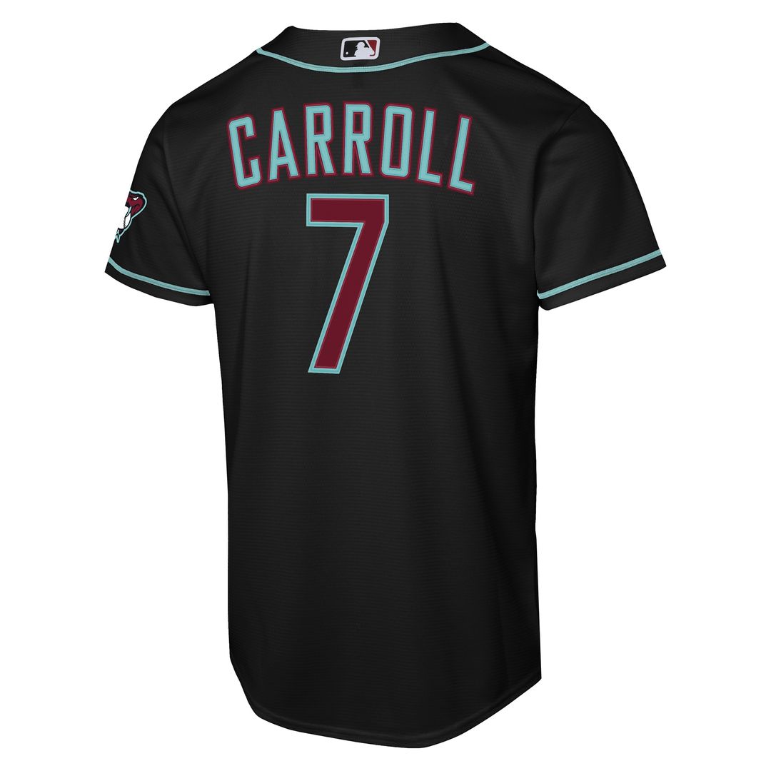 Arizona Diamondbacks Corbin Carroll Nike Youth Alternate Stadium Jersey - Black Team Jersey Sports Fan Apparel