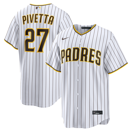 San Diego Padres Nick Pivetta Nike Home Replica Jersey - White Team Jersey Sports Fan Apparel