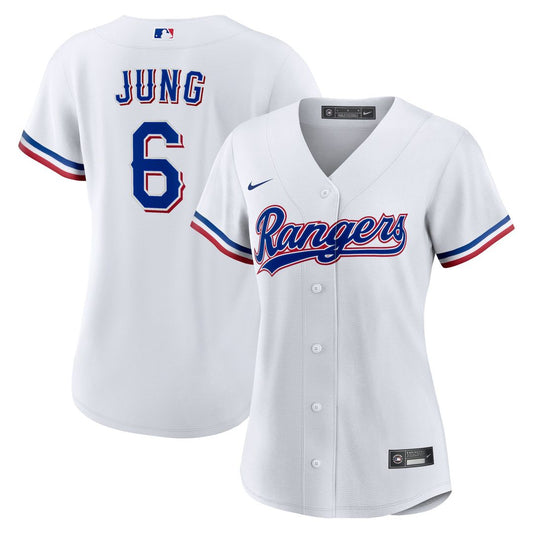 Texas Rangers Josh Jung Nike Women's Home Replica Jersey - White Team Jersey Sports Fan Apparel