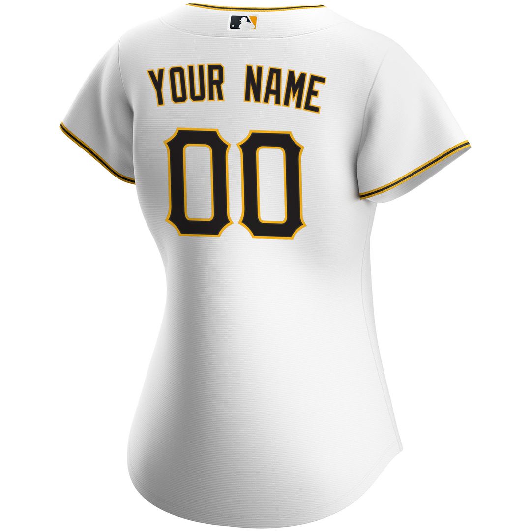 Pittsburgh Pirates Nike Women's Home Replica Custom Jersey - White Team Jersey Sports Fan Apparel