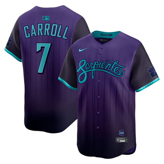 Arizona Diamondbacks Corbin Carroll Nike 2025 City Connect Limited Player Jersey - Purple Team Jersey Sports Fan Apparel