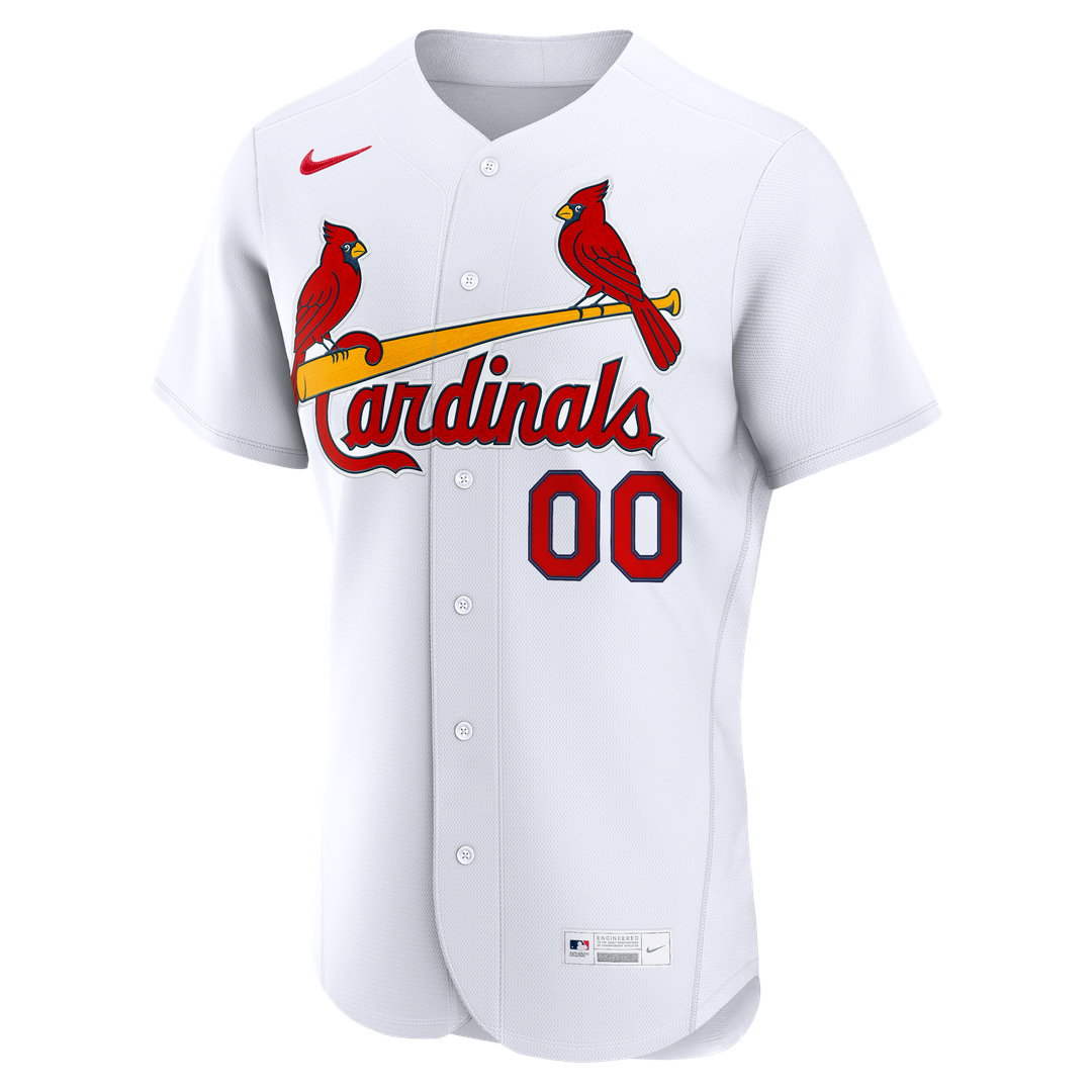 St. Louis Cardinals Nike Home Authentic Custom Jersey - White Team Jersey Sports Fan Apparel