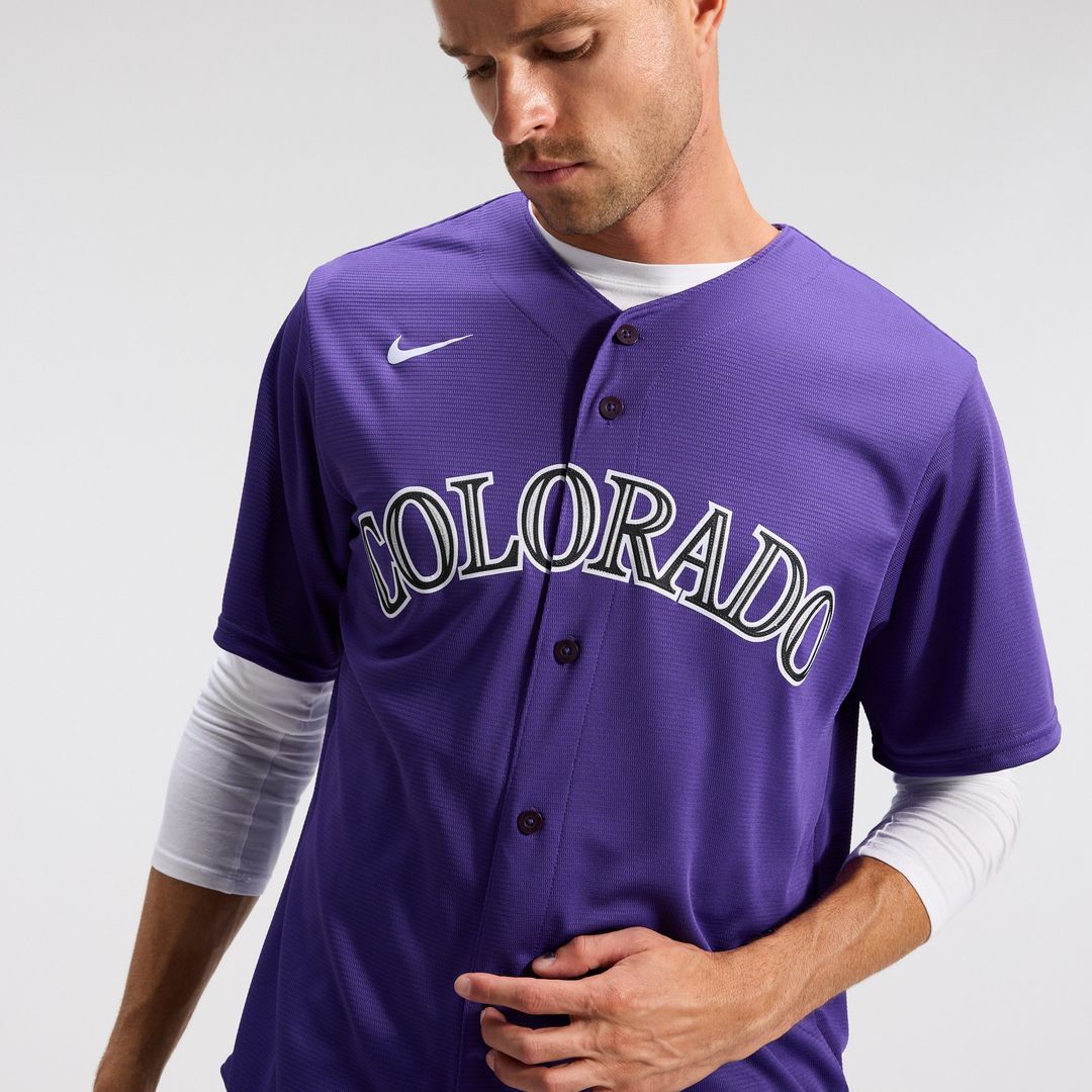 Colorado Rockies Nike Alternate Replica Team Jersey - Purple Team Jersey Sports Fan Apparel