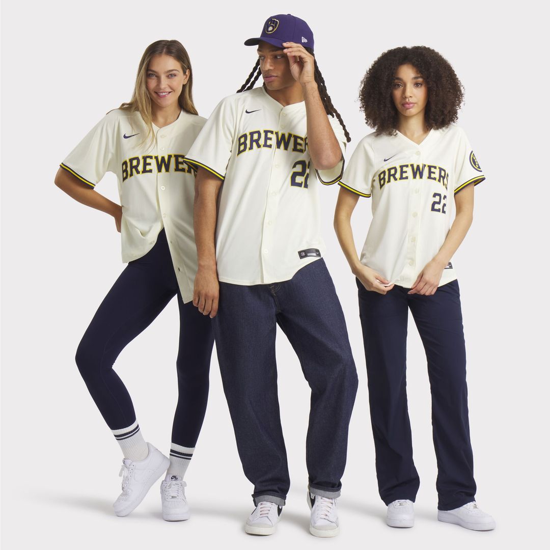 Milwaukee Brewers Christian Yelich Nike Home Limited Player Jersey - Cream Team Jersey Sports Fan Apparel