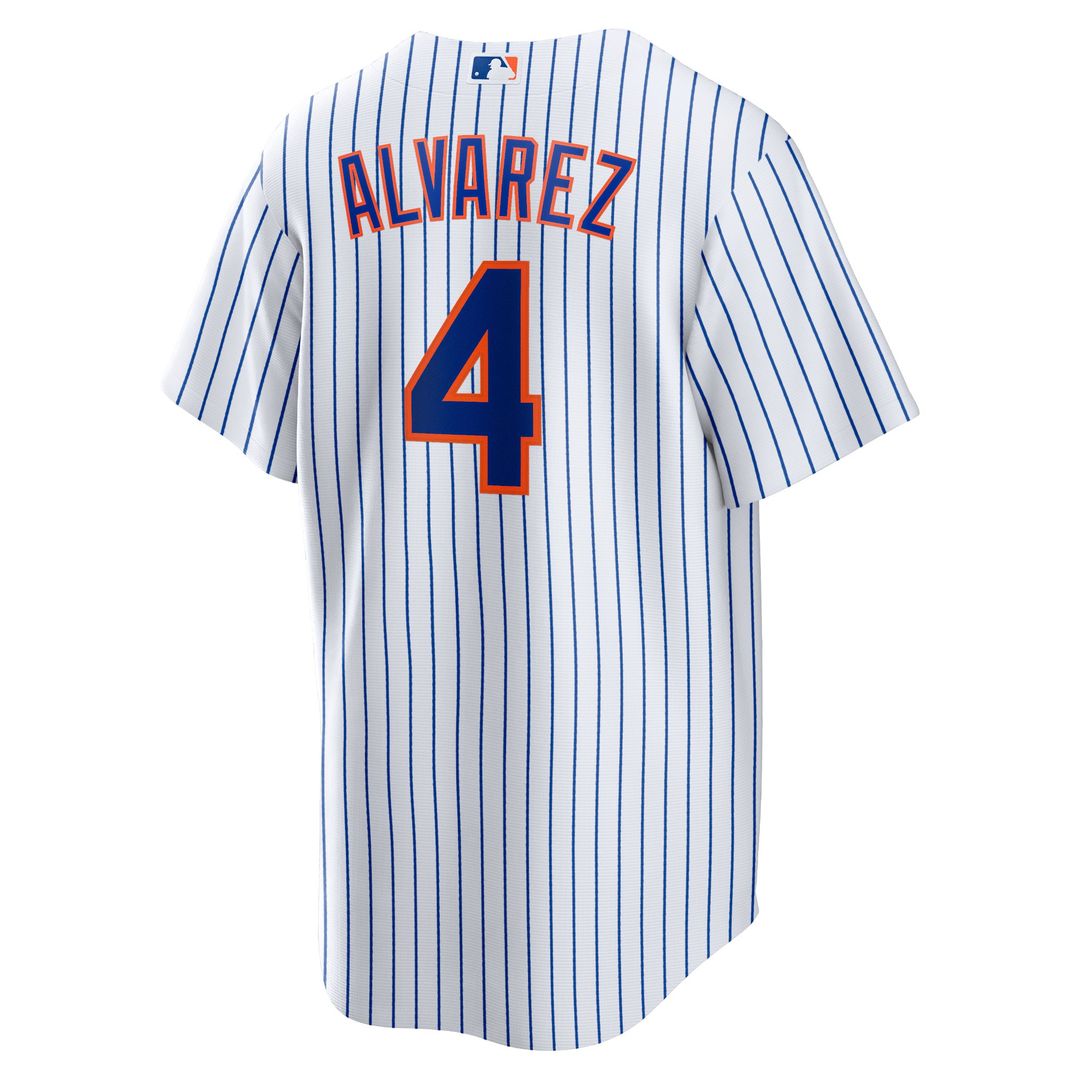 New York Mets Francisco Alvarez Nike Replica Player Jersey - White Team Jersey Sports Fan Apparel