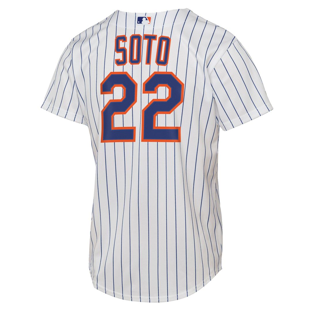 New York Mets Juan Soto Nike Youth Home Replica Player Jersey - White Team Jersey Sports Fan Apparel