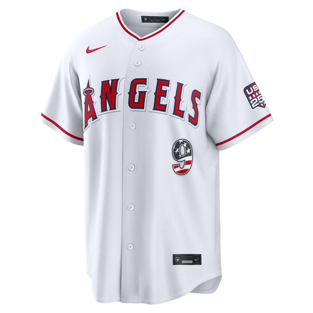Los Angeles Angels Zach Neto Nike USA 250 Fourth of July Stadium Jersey - White Team Jersey Sports Fan Apparel