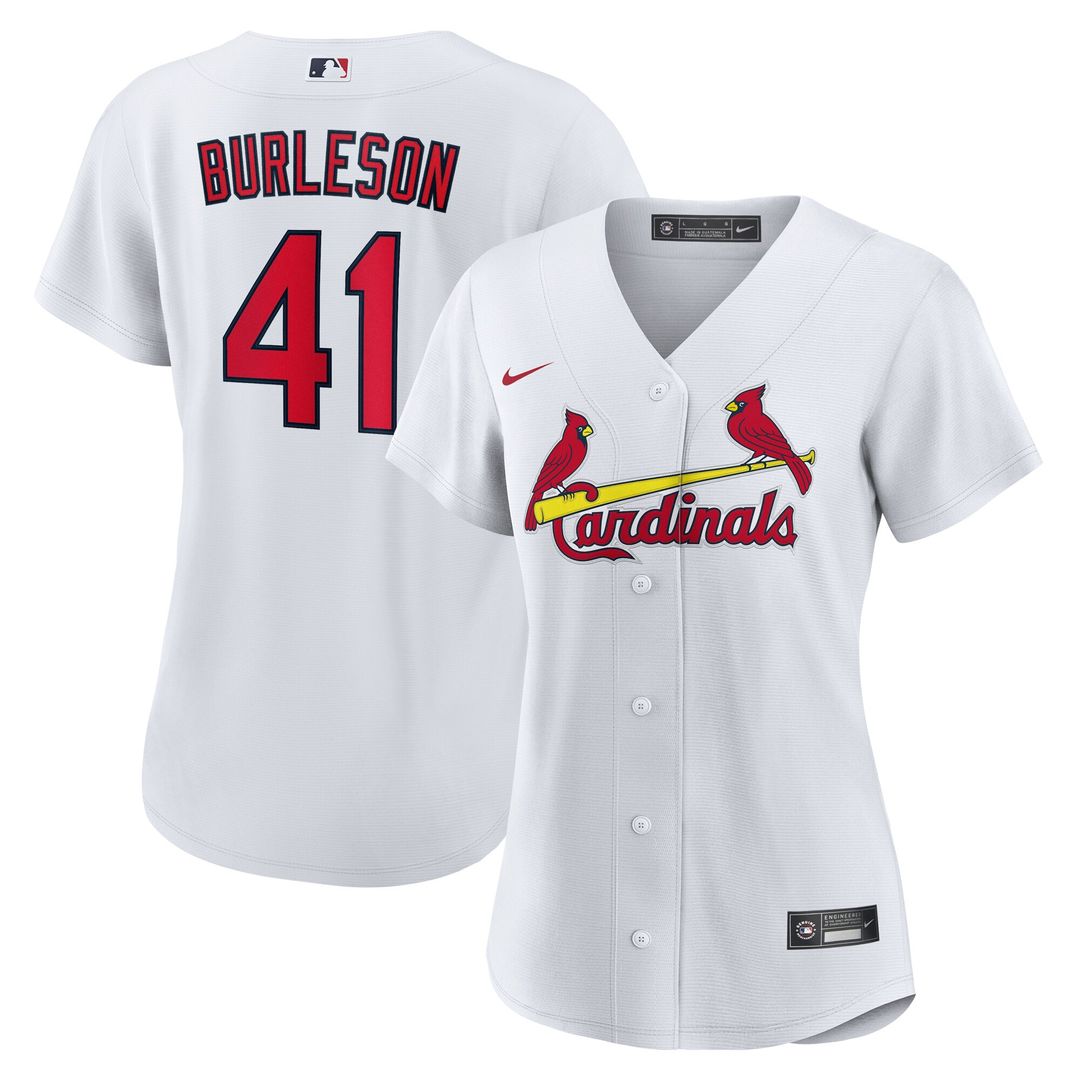 St. Louis Cardinals Alec Burleson Nike Women's Home Replica Jersey - White Team Jersey Sports Fan Apparel