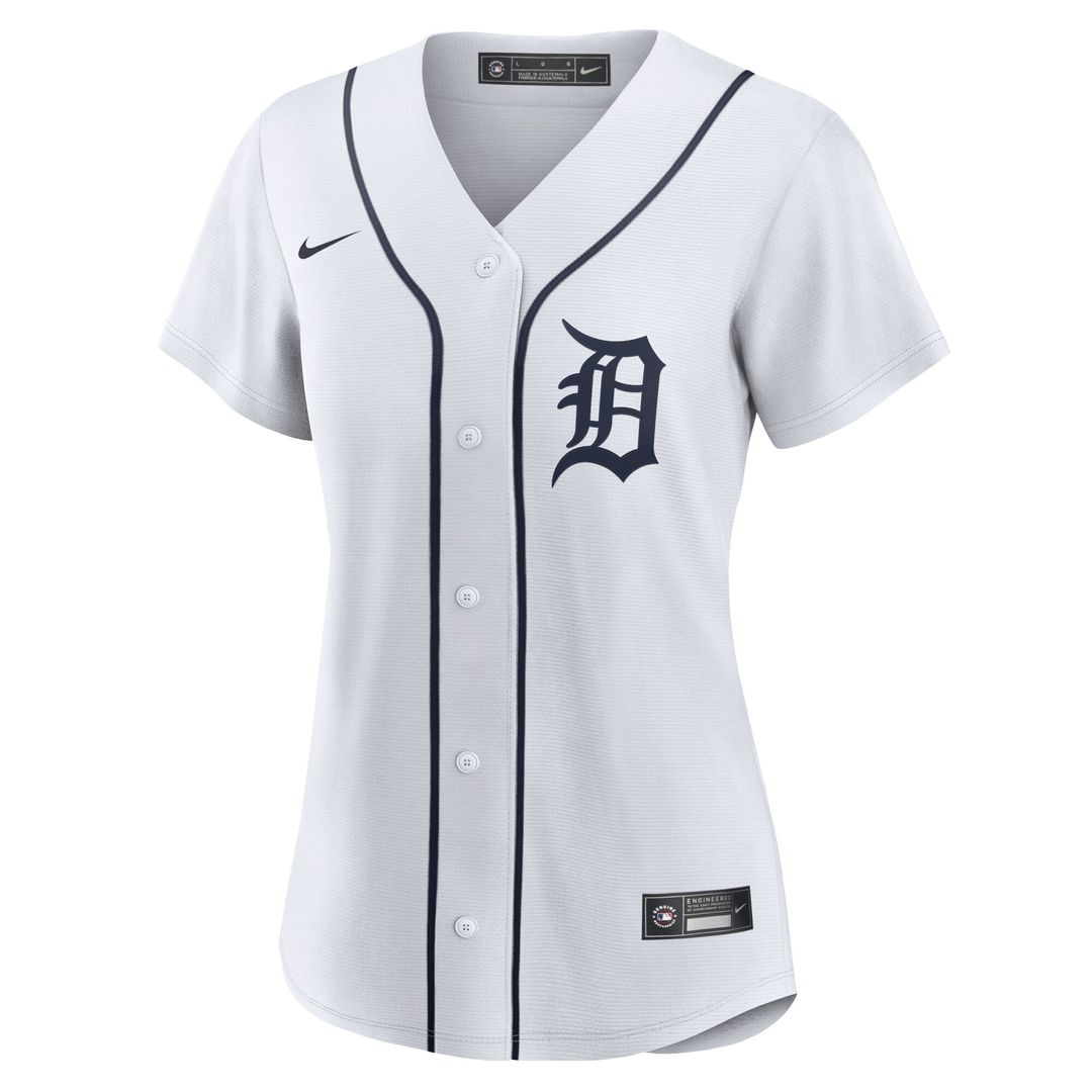 Detroit Tigers Nike Women's Home Replica Team Jersey - White Team Jersey Sports Fan Apparel