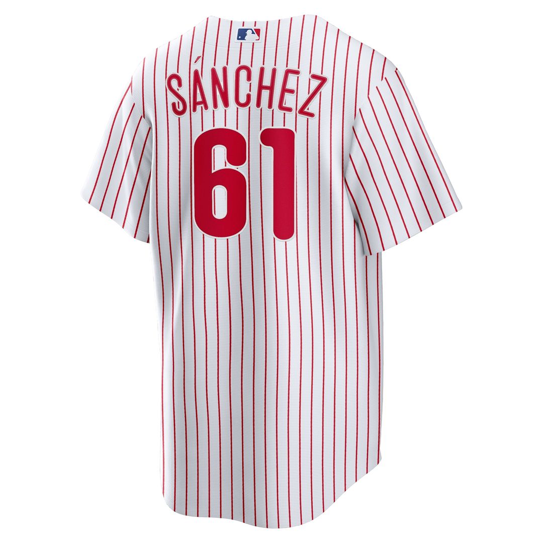 Philadelphia Phillies Cristopher Sanchez Nike Home Replica Jersey - White Team Jersey Sports Fan Apparel