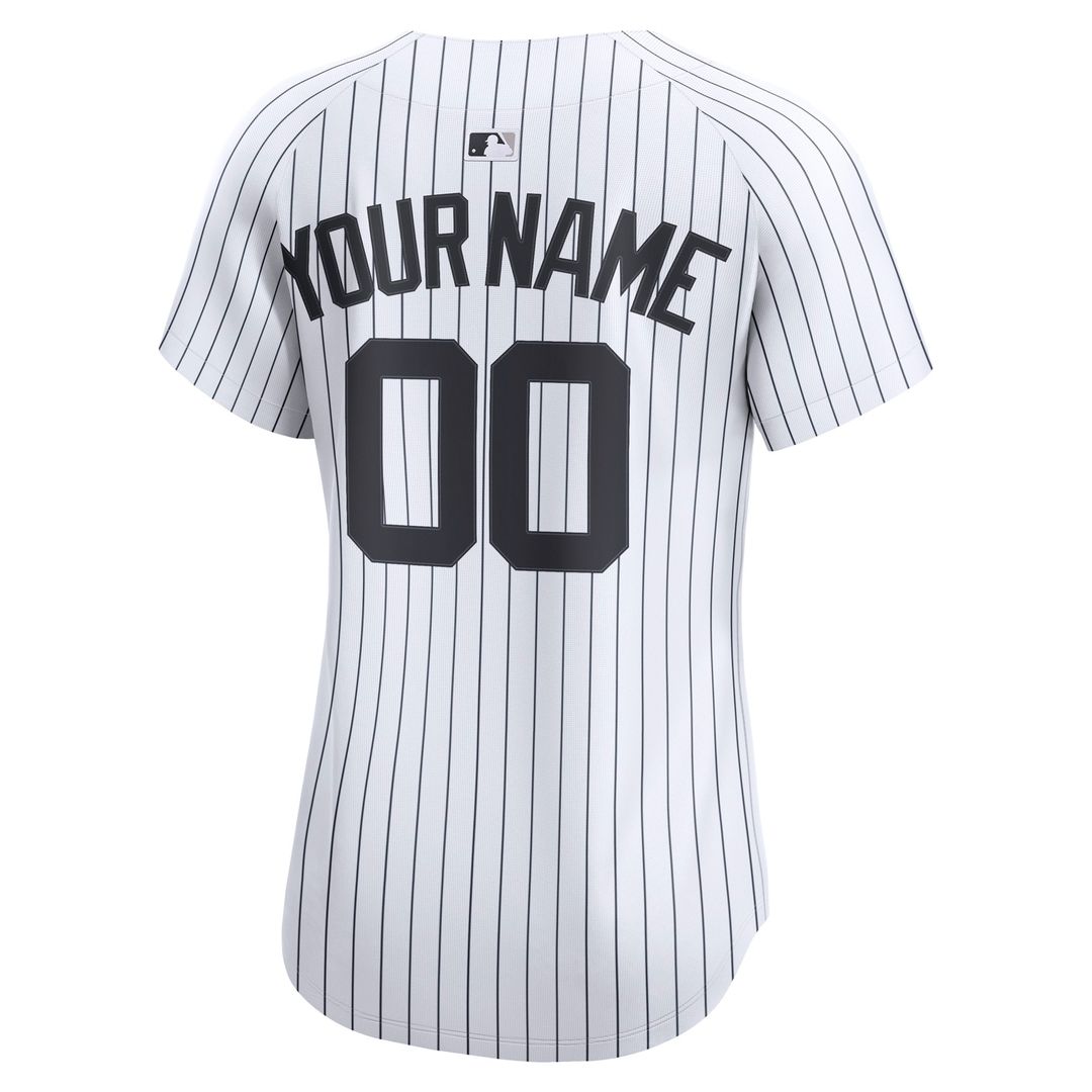 New York Yankees Nike Women's Home Limited Custom Jersey - White Team Jersey Sports Fan Apparel