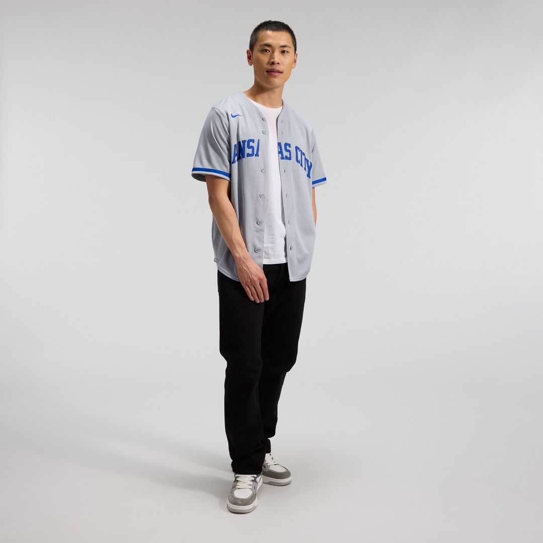 Kansas City Royals Bobby Witt Jr. Nike Road Replica Jersey - Gray Team Jersey Sports Fan Apparel