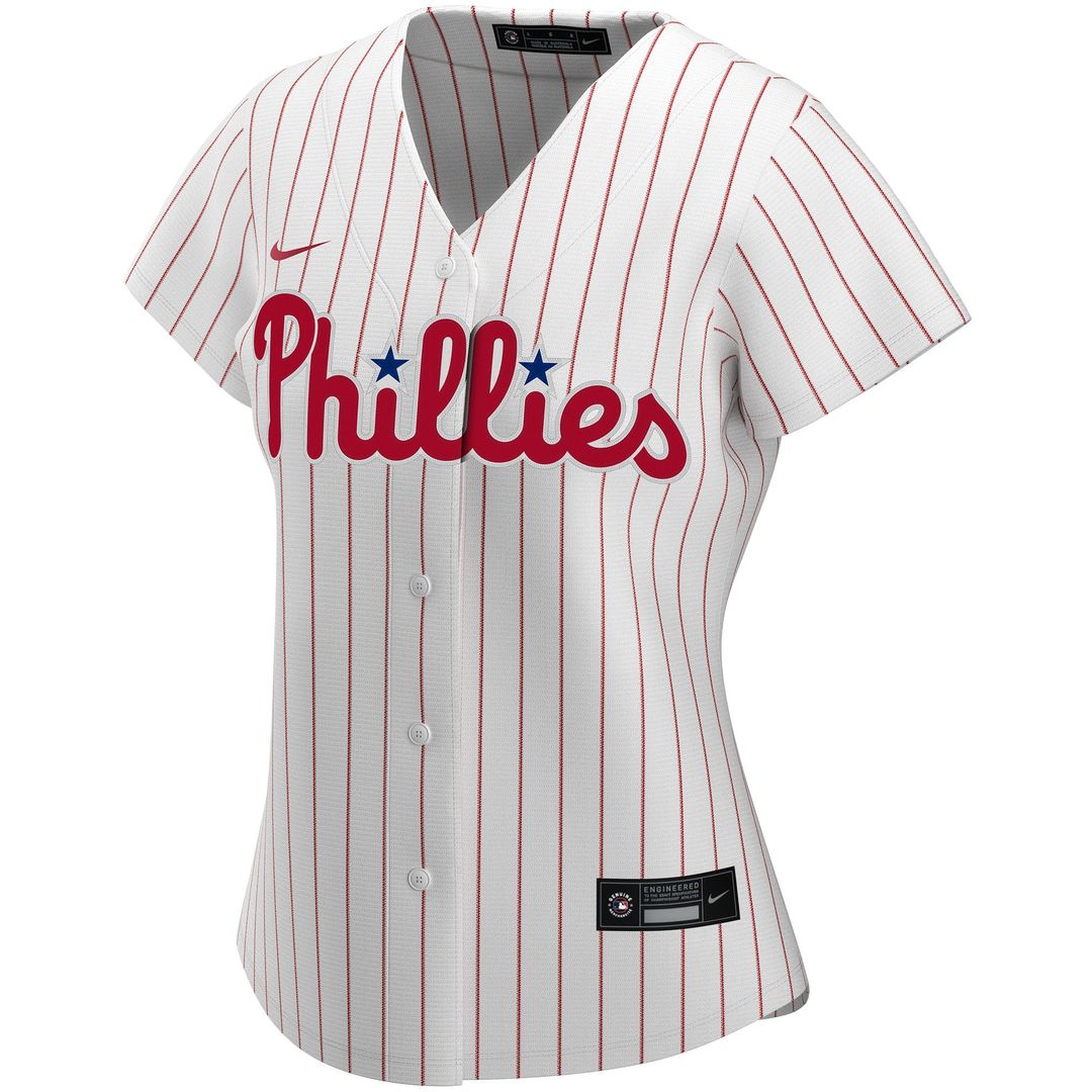 Philadelphia Phillies Nike Women's Home Replica Custom Jersey - White Team Jersey Sports Fan Apparel