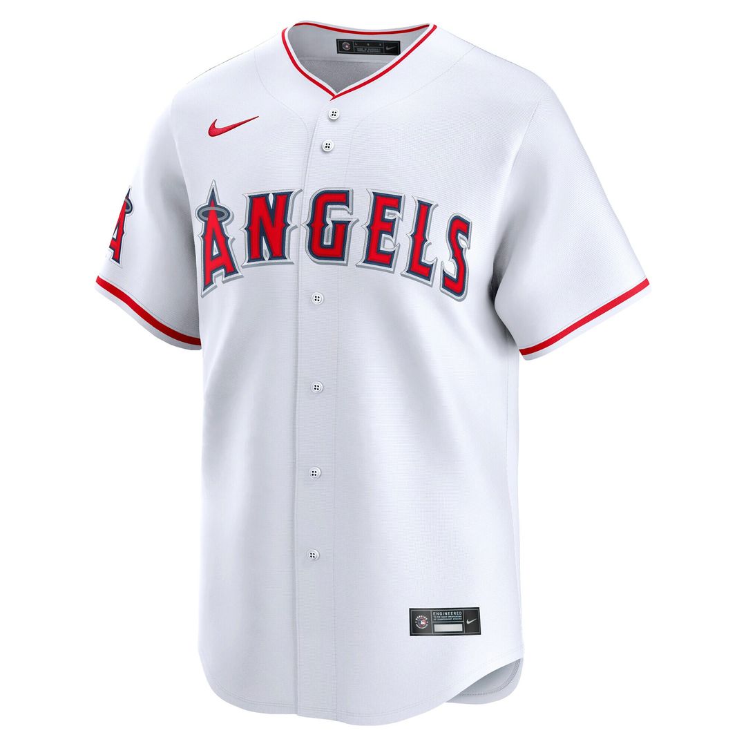 Los Angeles Angels Nike Home Limited Jersey - White Team Jersey Sports Fan Apparel