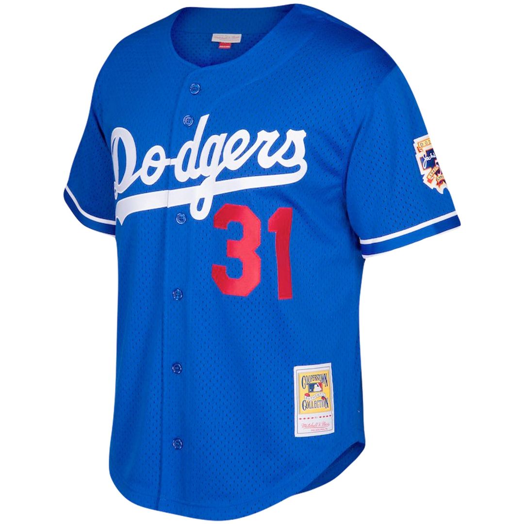 Los Angeles Dodgers Mike Piazza Mitchell & Ness Big & Tall Cooperstown Mesh Batting Practice Jersey - Royal Team Jersey Sports Fan Apparel
