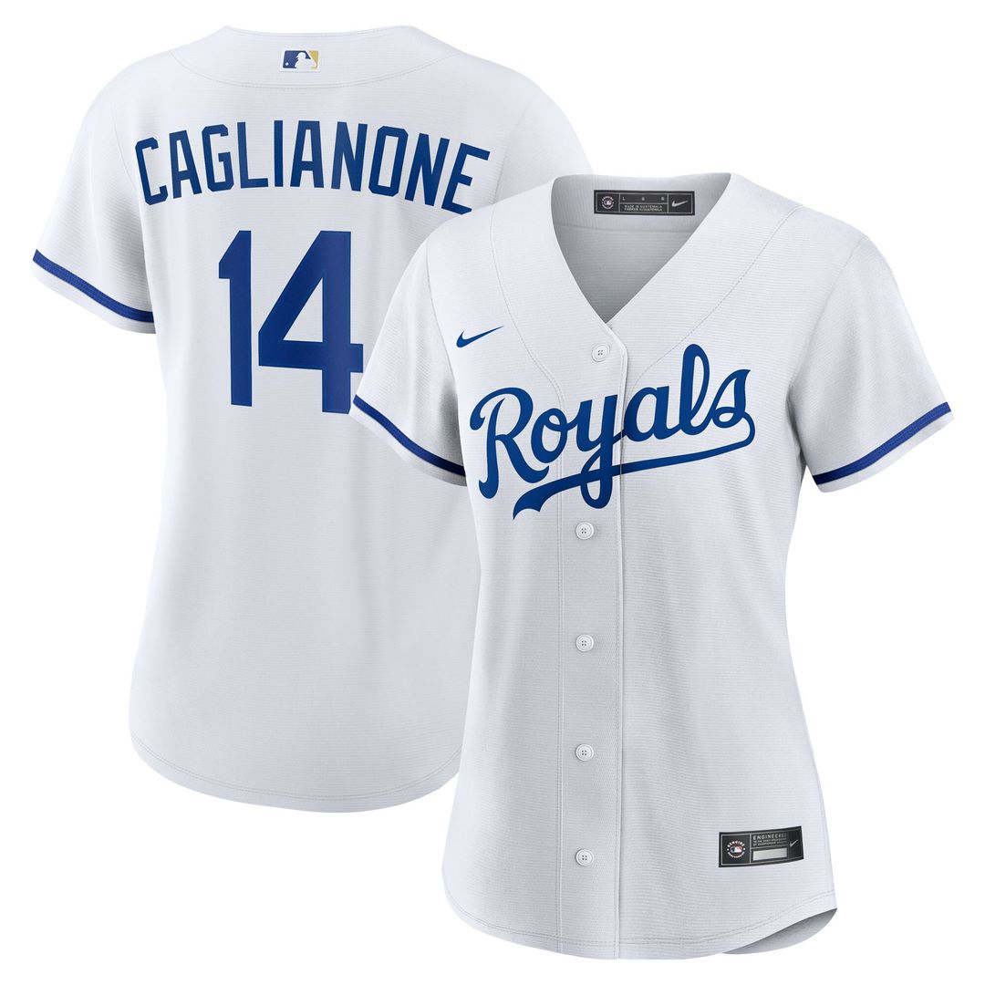 Kansas City Royals Jac Caglianone Nike Women's Home Replica Jersey - White Team Jersey Sports Fan Apparel