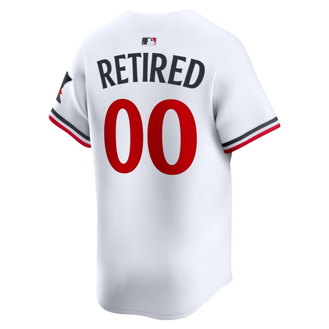 Minnesota Twins Nike Home Limited Pick - A - Player Retired Roster Jersey - White Team Jersey Sports Fan Apparel