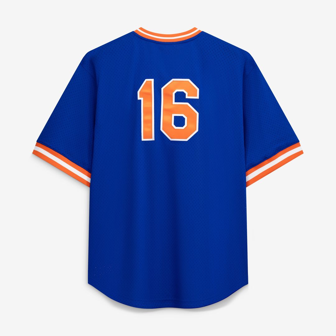 New York Mets Dwight Gooden Profile Big & Tall Cooperstown Mesh Batting Practice Jersey - Royal Team Jersey Sports Fan Apparel