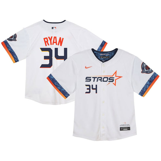 Houston Astros Nolan Ryan Nike Toddler City Connect 2025 Limited Jersey - White Team Jersey Sports Fan Apparel