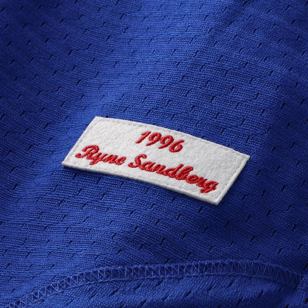 Chicago Cubs Ryne Sandberg Mitchell & Ness Cooperstown 1996 Mesh Batting Practice Button - Up Jersey - Royal Team Jersey Sports Fan Apparel