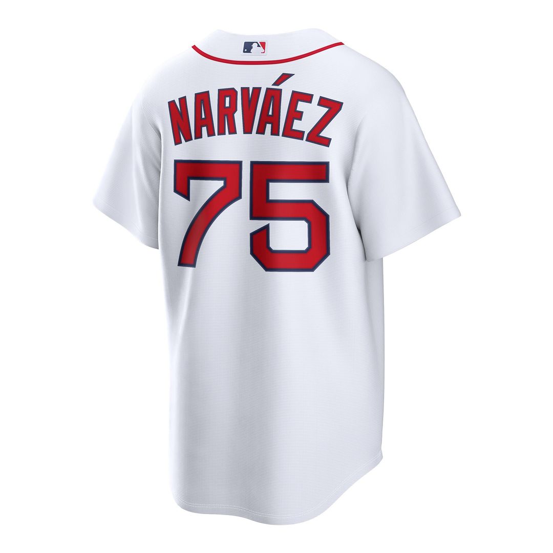 Boston Red Sox Carlos Narváez Nike Home Replica Jersey - White Team Jersey Sports Fan Apparel