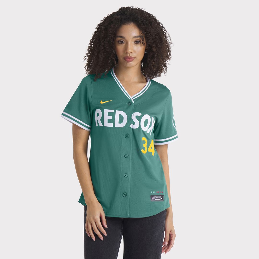 Boston Red Sox David Ortiz Nike Women's 2025 City Connect Limited Retired Player Jersey - Green Team Jersey Sports Fan Apparel
