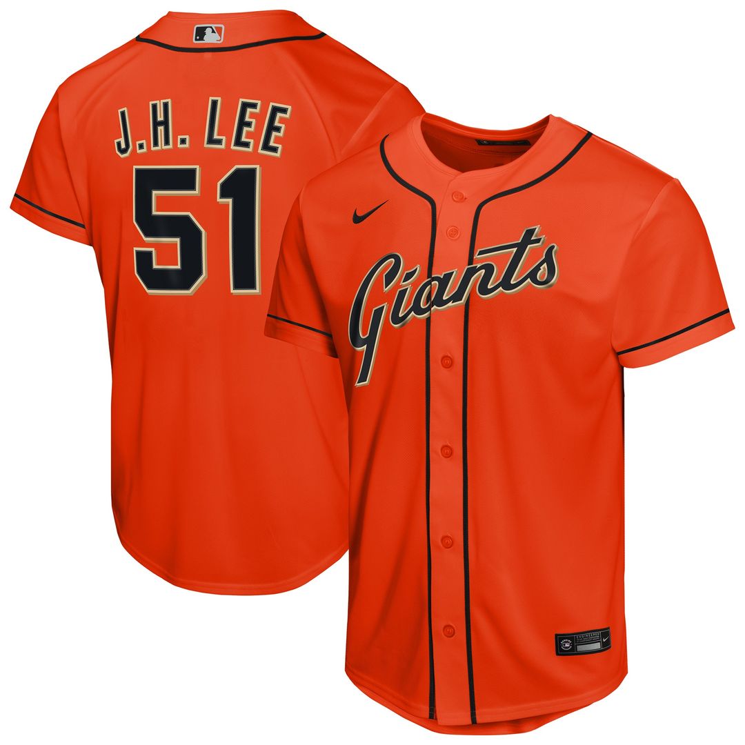 San Francisco Giants Jung Hoo Lee Nike Youth Alternate Replica Jersey - Orange Team Jersey Sports Fan Apparel