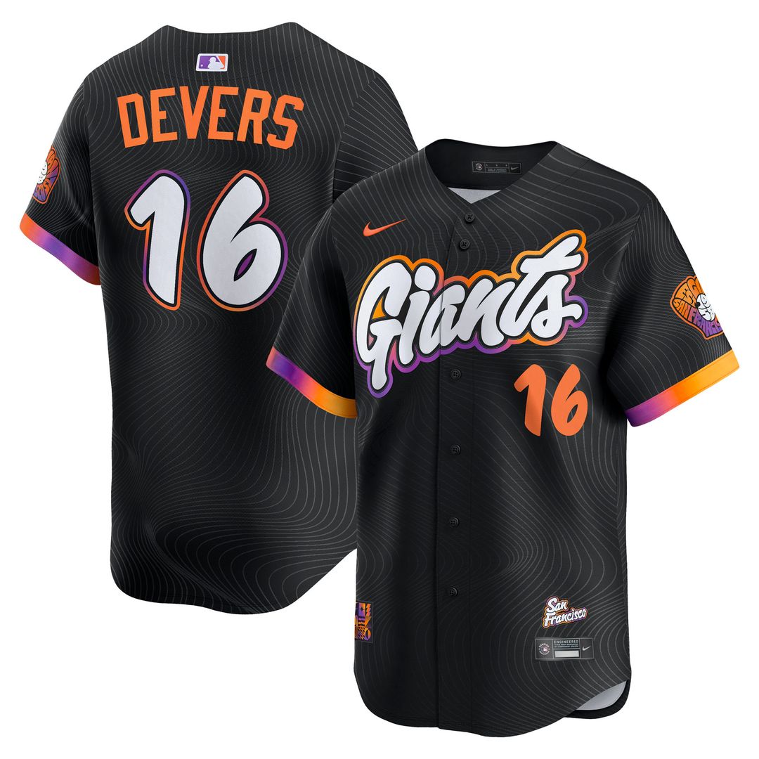 San Francisco Giants Rafael Devers Nike 2025 City Connect Limited Player Jersey - Black Team Jersey Sports Fan Apparel
