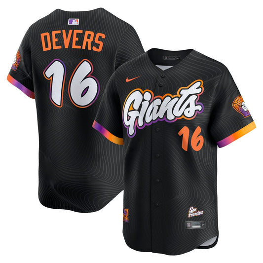 San Francisco Giants Rafael Devers Nike 2025 City Connect Limited Player Jersey - Black Team Jersey Sports Fan Apparel
