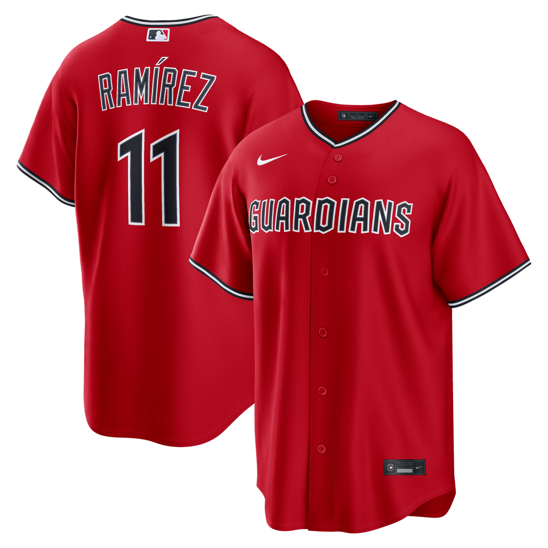 Cleveland Guardians José Ramírez Nike Alternate Replica Jersey - Red Team Jersey Sports Fan Apparel