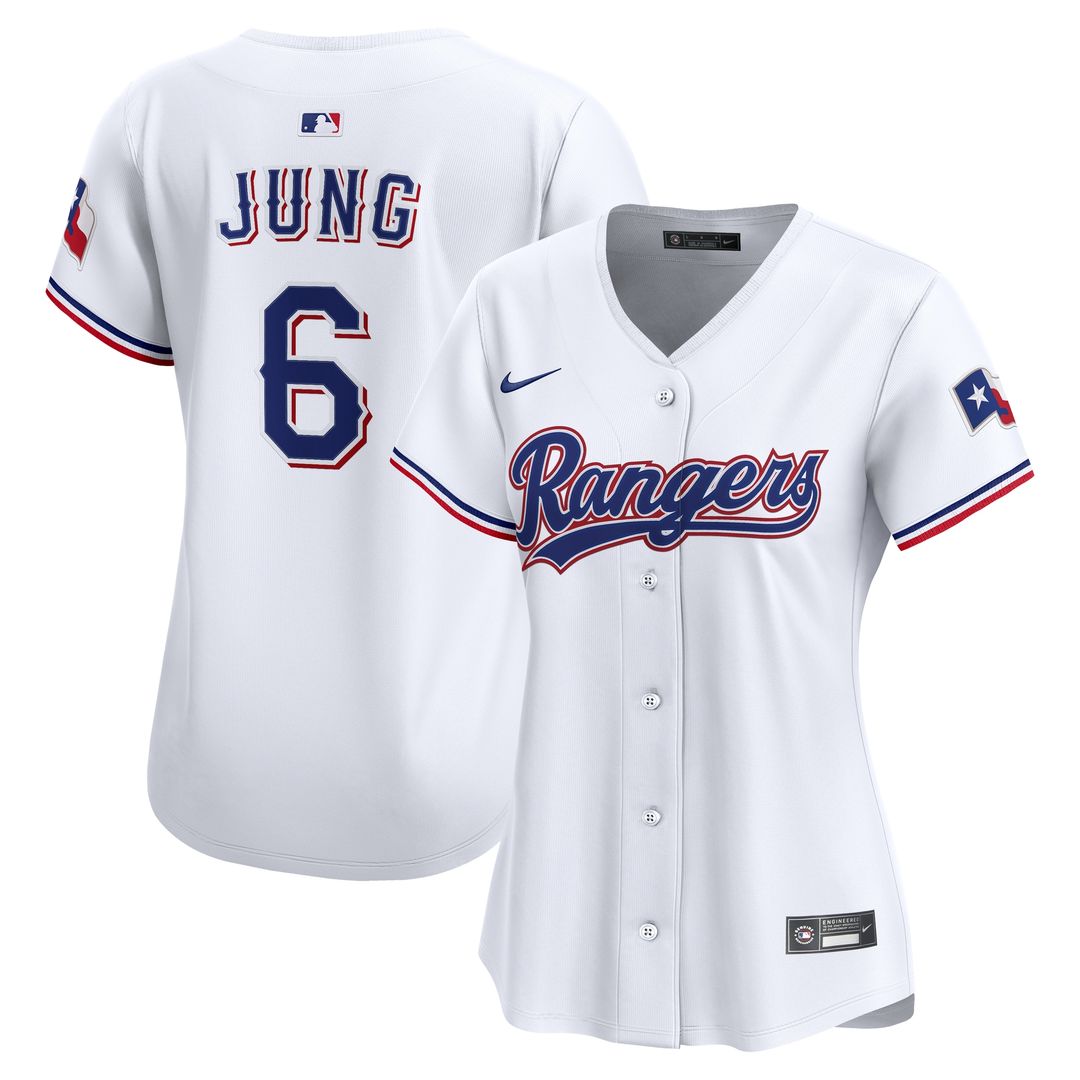 Texas Rangers Josh Jung Nike Women's Home Limited Player Jersey - White Team Jersey Sports Fan Apparel