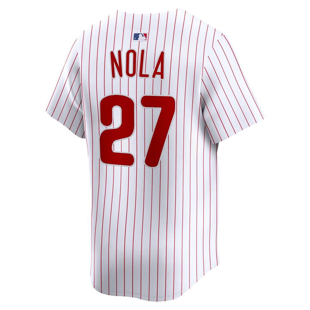 Philadelphia Phillies Aaron Nola Nike Home Limited Player Jersey - White Team Jersey Sports Fan Apparel