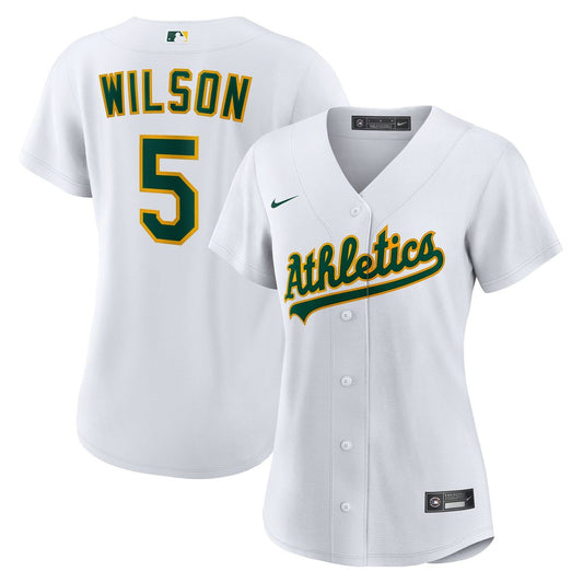 Athletics Jacob Wilson Nike Women's Home Replica Jersey - White Team Jersey Sports Fan Apparel