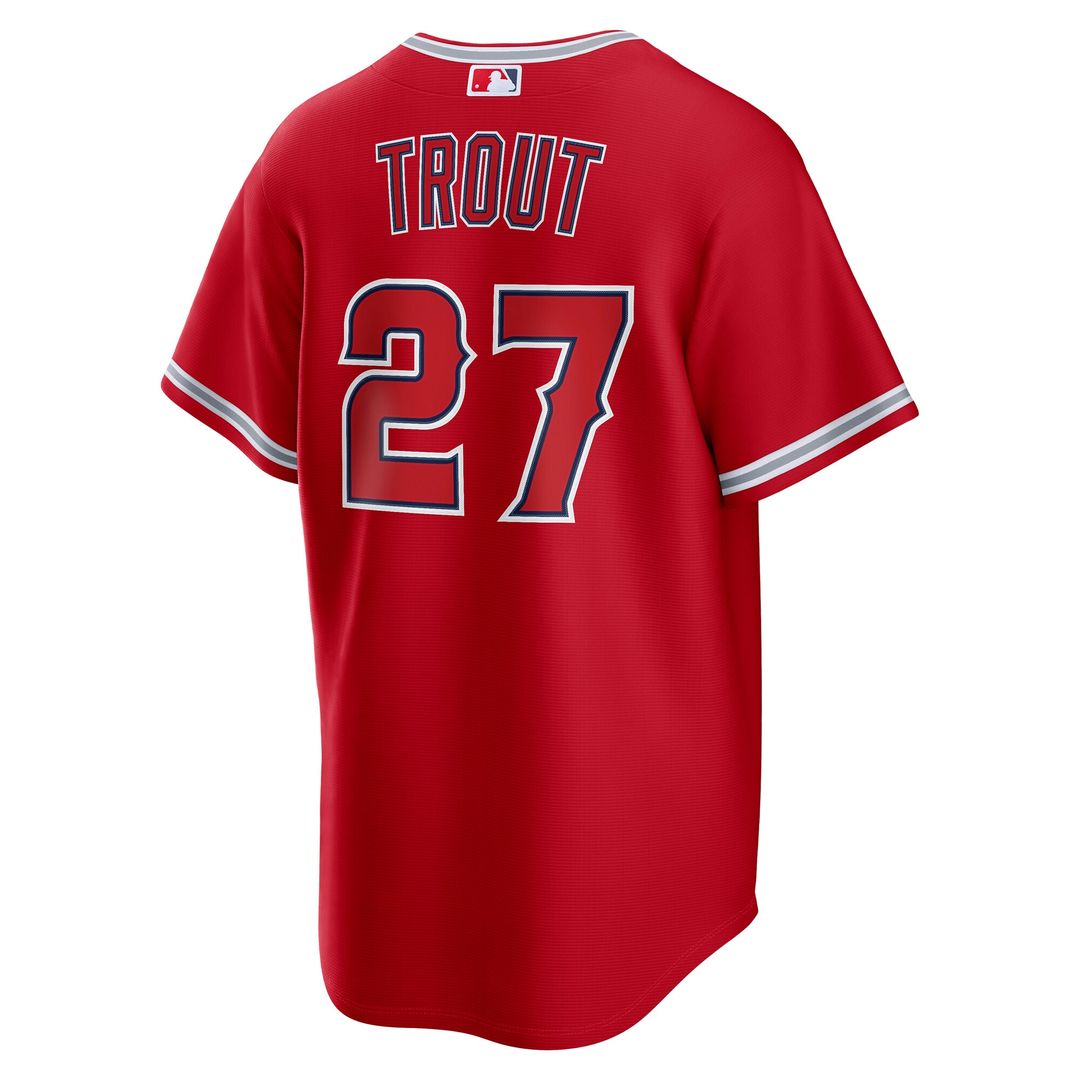 Los Angeles Angels Mike Trout Nike Alternate Replica Jersey - Red Team Jersey Sports Fan Apparel