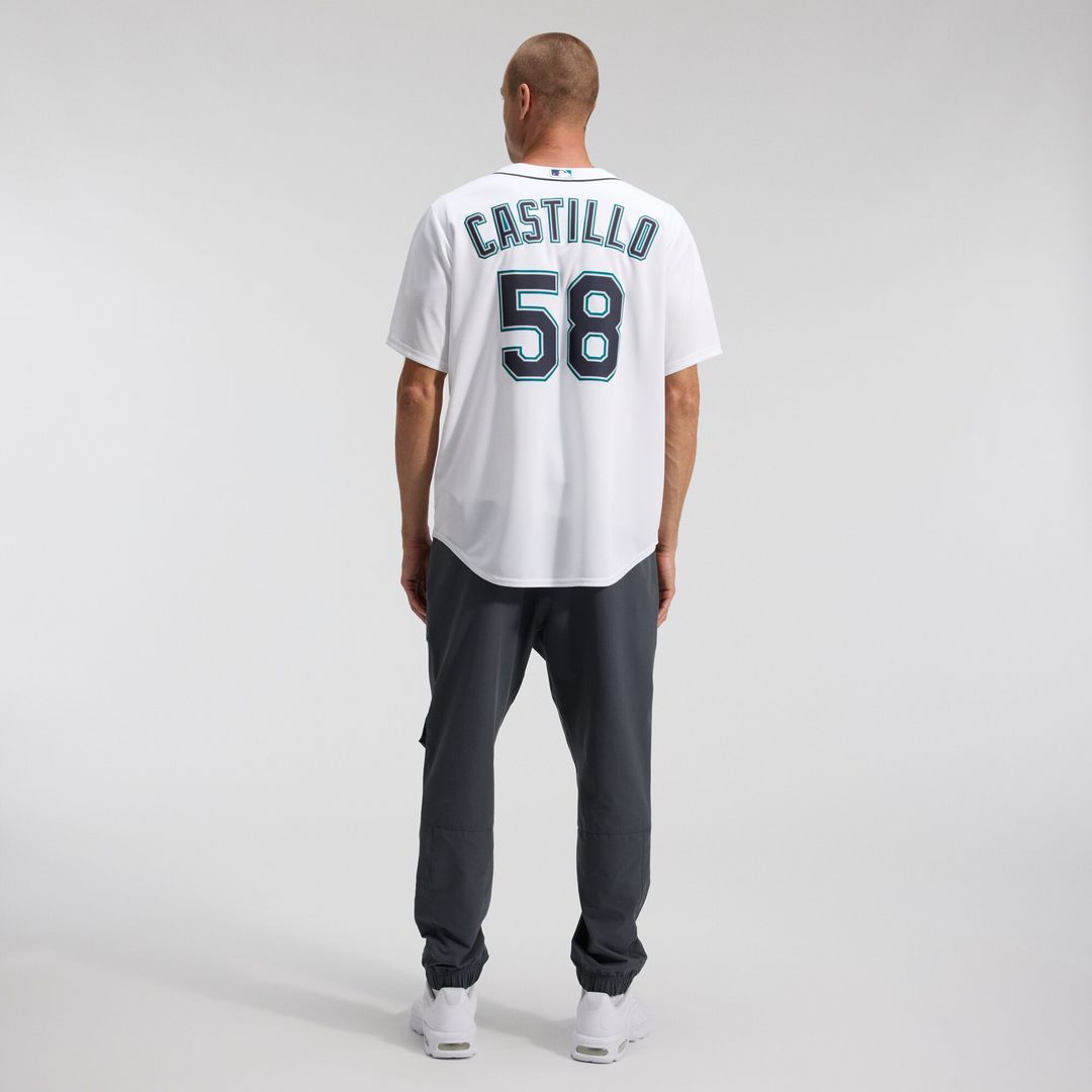Seattle Mariners Luis Castillo Nike Home Replica Jersey - White Team Jersey Sports Fan Apparel