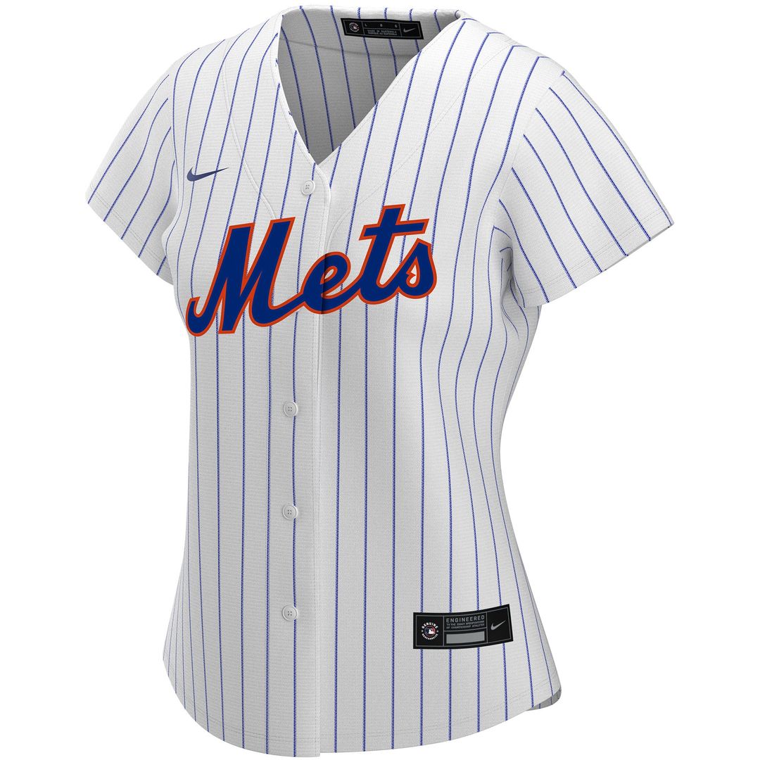 New York Mets Nike Women's Home Replica Custom Jersey - White Team Jersey Sports Fan Apparel